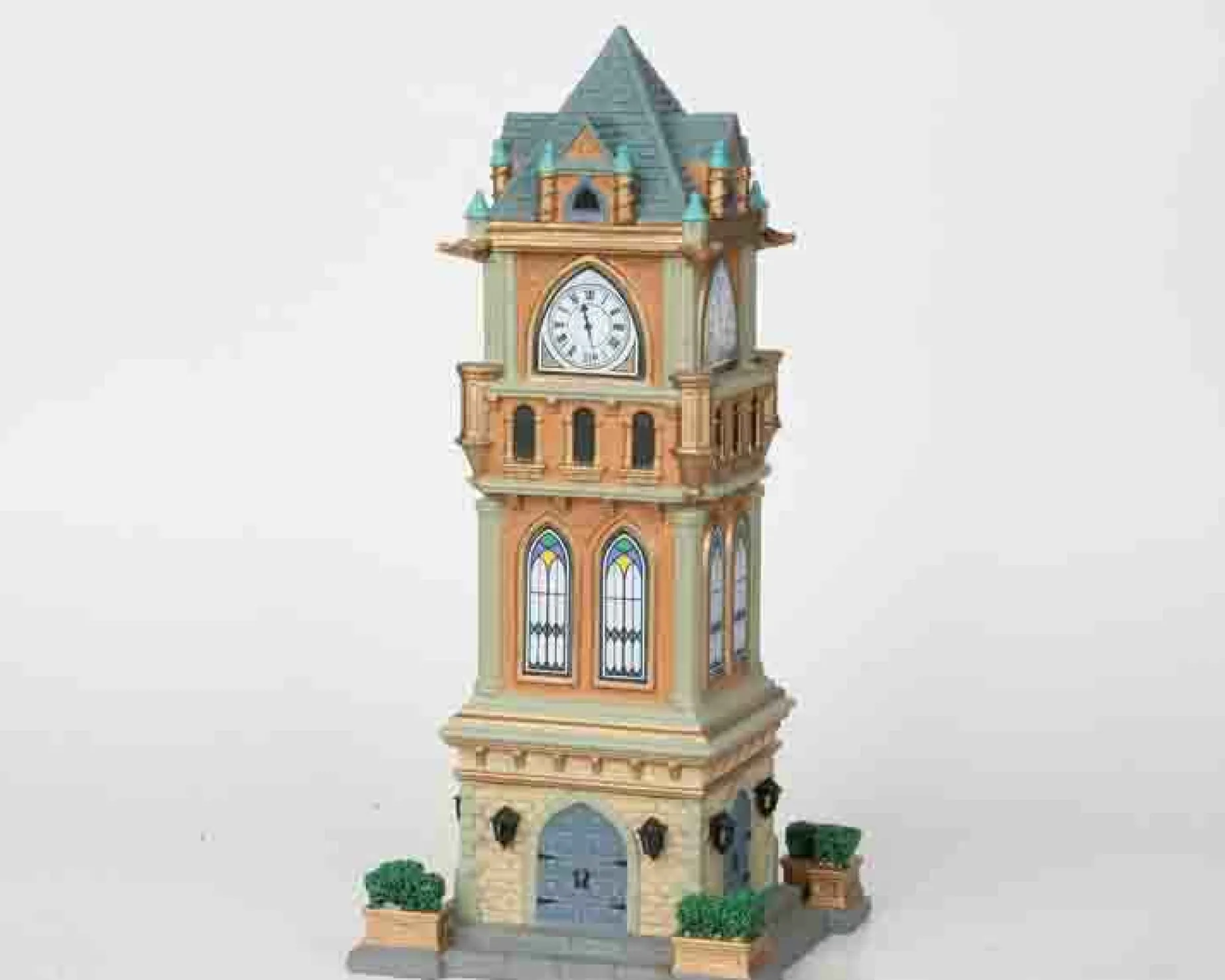 Lemax Village Collection Lighted Buildings*Lemax Municipal Clock Tower #05007