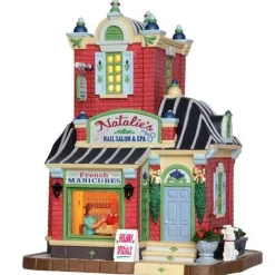 Lemax Village Collection Lighted Buildings*Lemax Natalie's Nail Salon & Spa #45686