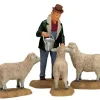 Lemax Village Collection Figurines*Lemax The Good Shepherd, Set Of 4 #12499