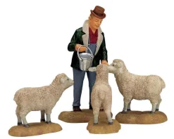 Lemax Village Collection Figurines*Lemax The Good Shepherd, Set Of 4 #12499