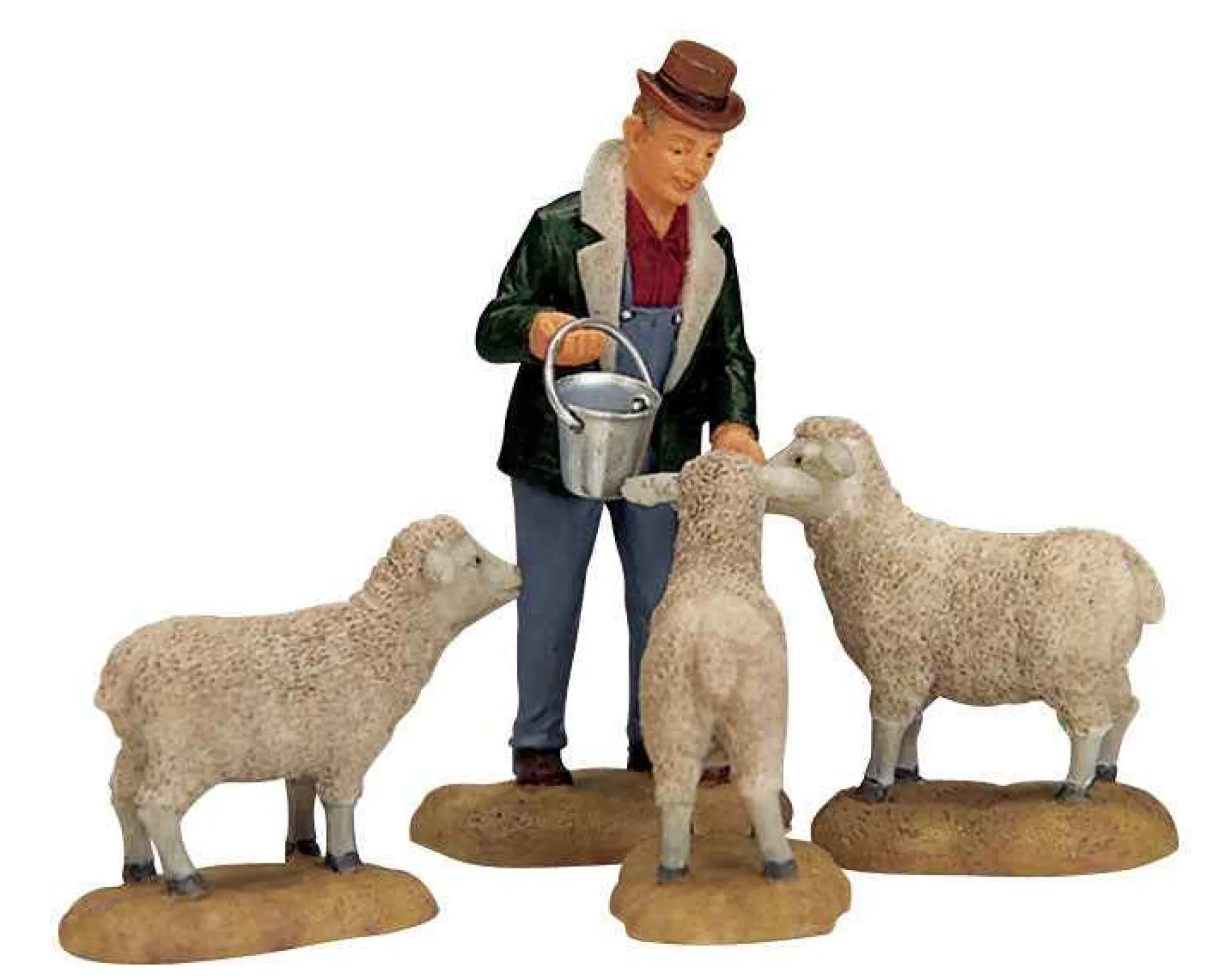 Lemax Village Collection Figurines*Lemax The Good Shepherd, Set Of 4 #12499