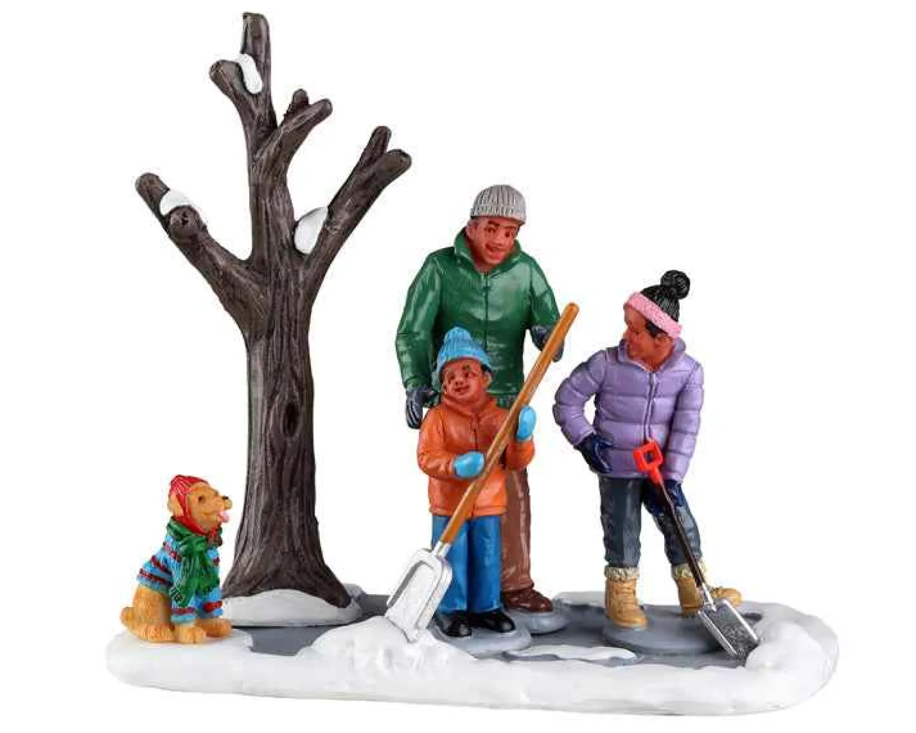 Lemax Village Collection Table Accents* Shoveling The Driveway #23594
