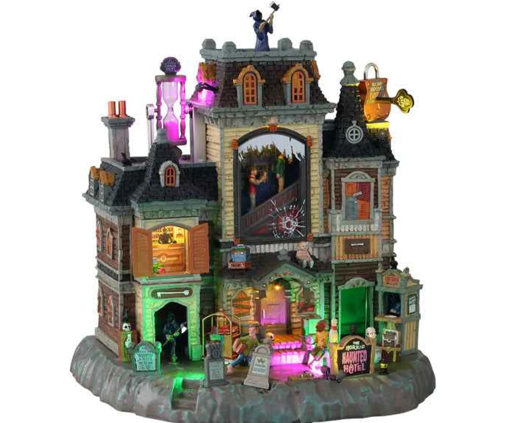 Lemax Village Collection Halloween Villages* The Horrid Haunted Hotel, With 4.5V Adaptor #15725