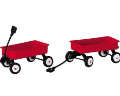 Lemax Village Collection Accessories* Red Wagons, Set Of 2 #44175