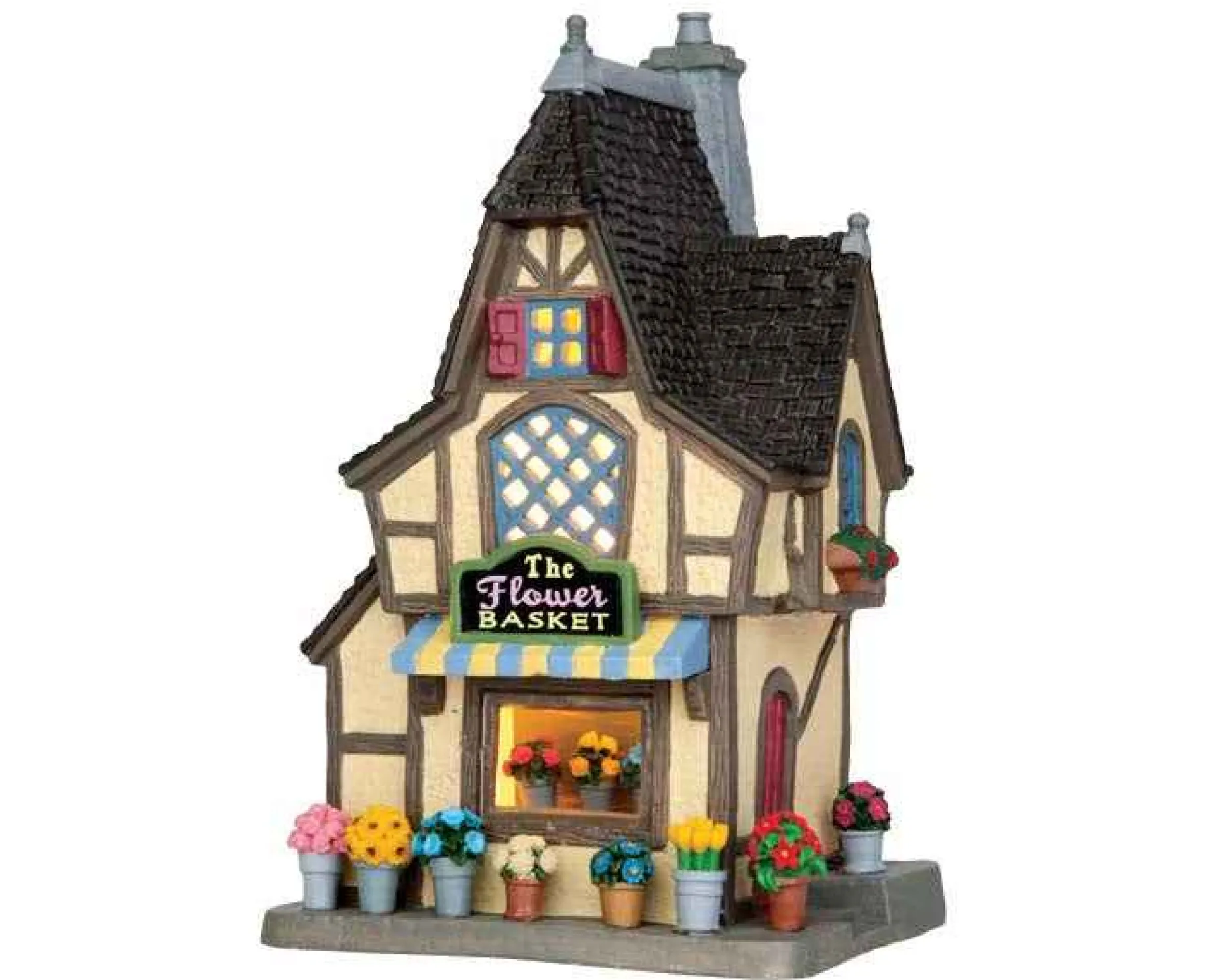 Lemax Village Collection Lighted Buildings* The Flower Basket #55903