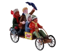 Lemax Village Collection Figurines* Go-Cart Racers Figurine #12031