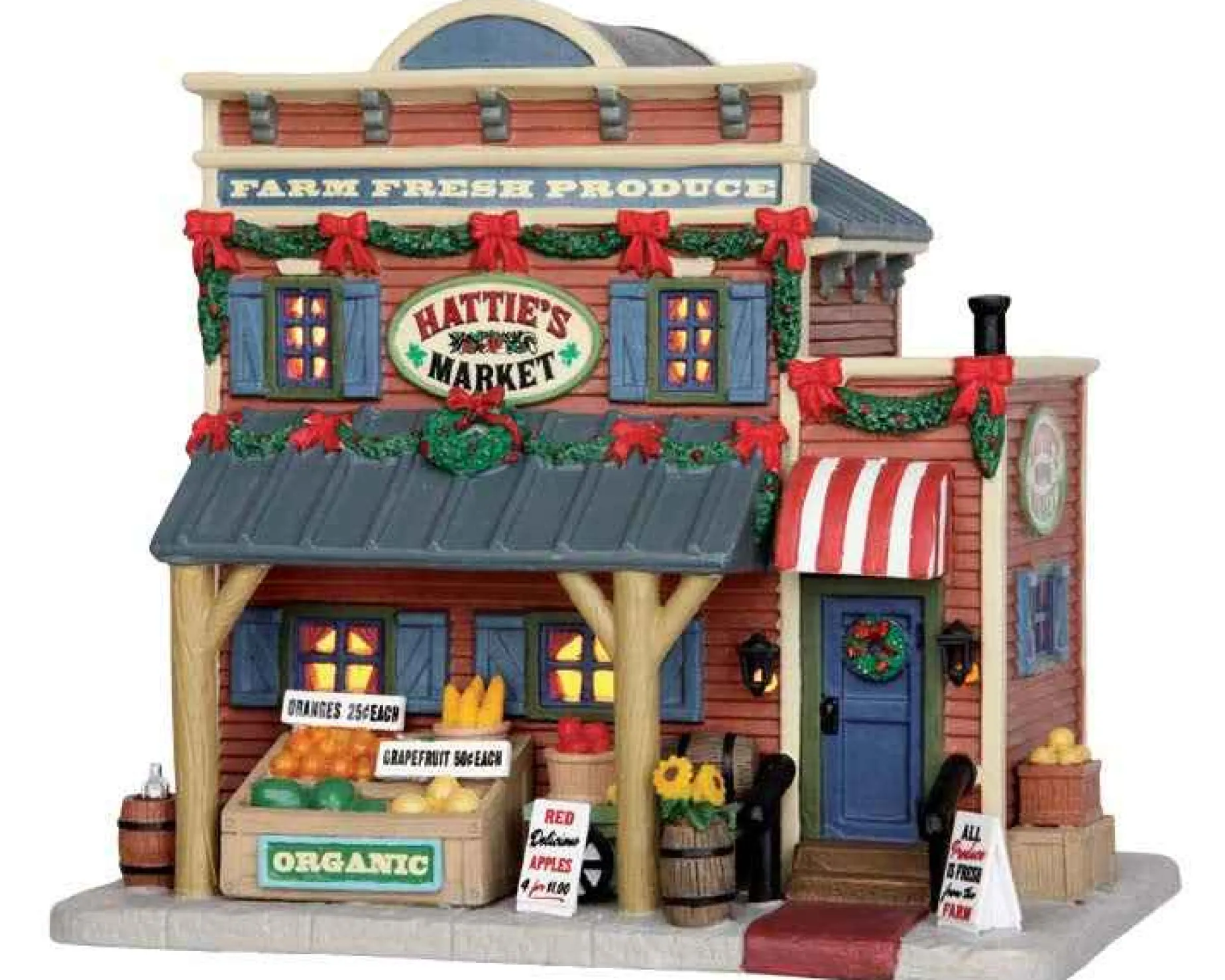 Lemax Village Collection Lighted Buildings* Hattie's Market #55931