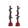 Lemax Village Collection Lighted Accessories* Red Globe Street Lamp, Set Of 2 #74229