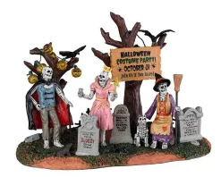Lemax Village Collection Halloween Villages* Graveyard Costume Party #23582
