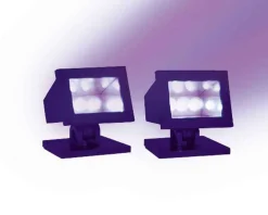 Lemax Village Collection Halloween Villages* Halloween Purple Light, Set Of 2, B/O Lighted Accessory #34974