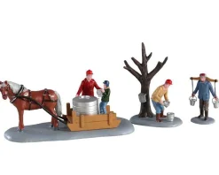 Lemax Village Collection Accessories* Maple Syrup Season, Set Of 3 Table Accent #03523