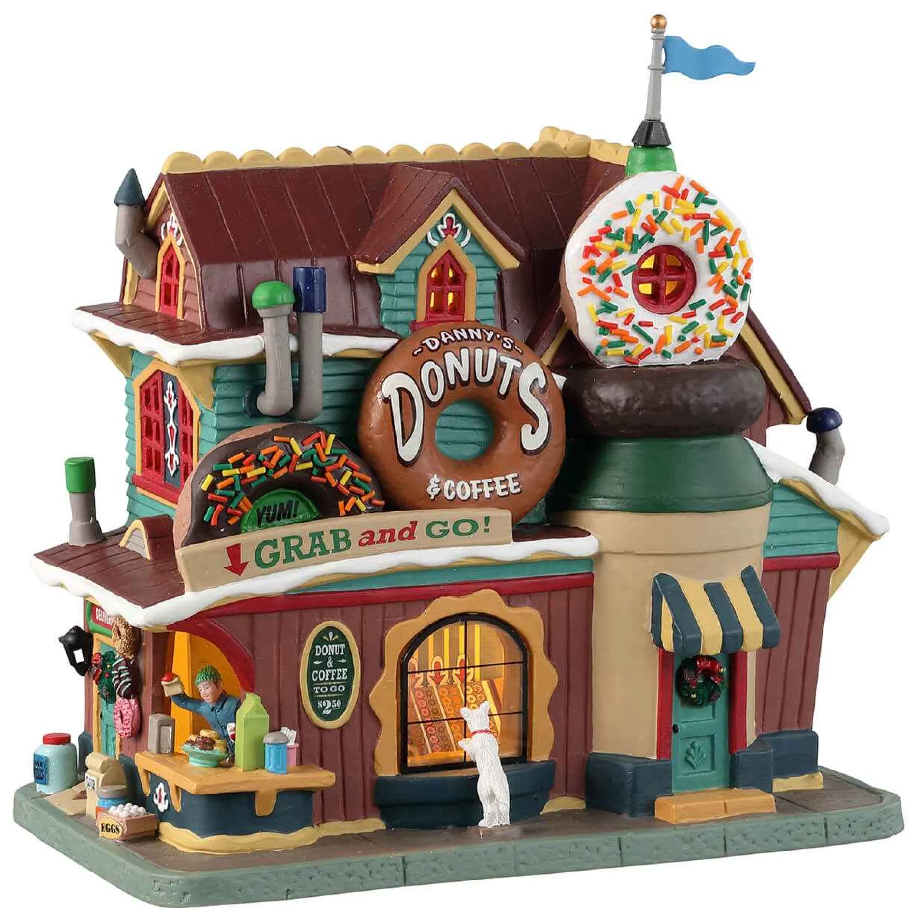 Lemax Village Collection New For 2023* Danny's Donuts & Coffee #35031