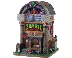 Lemax Village Collection Halloween Villages* Zombie Records, With 4.5V Adaptor #15726
