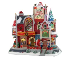 Lemax Village Collection Animated* Tinseltown Plaza, With 4.5V Adaptor #05700