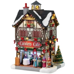 Lemax Village Collection Lighted Buildings* Carolers Cafe, Battery Operated (4.5V) #35024