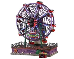 Lemax Village Collection Halloween Villages* Web Of Terror Ferris Wheel, With 4.5V Adaptor #14823