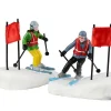 Lemax Village Collection Figurines* Slalom Stars, Set Of 2 #22130