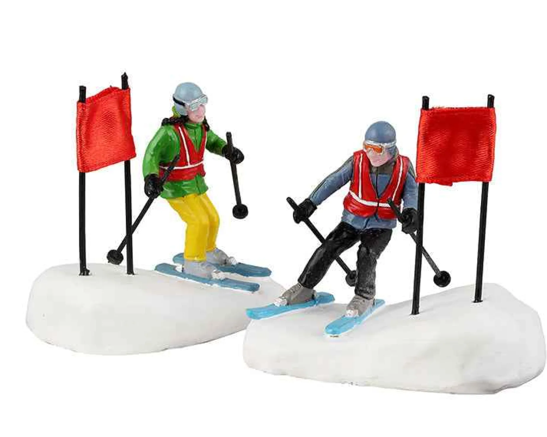 Lemax Village Collection Figurines* Slalom Stars, Set Of 2 #22130
