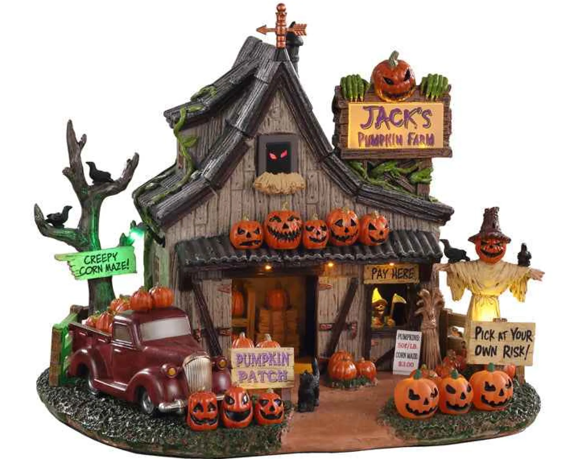Lemax Village Collection Halloween Villages* Jack's Pumpkin Farm, Battery Operated #04716