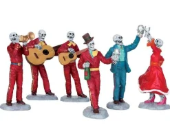 Lemax Village Collection Halloween Villages* Fiesta De Los Muertos, Set Of 6 #52309