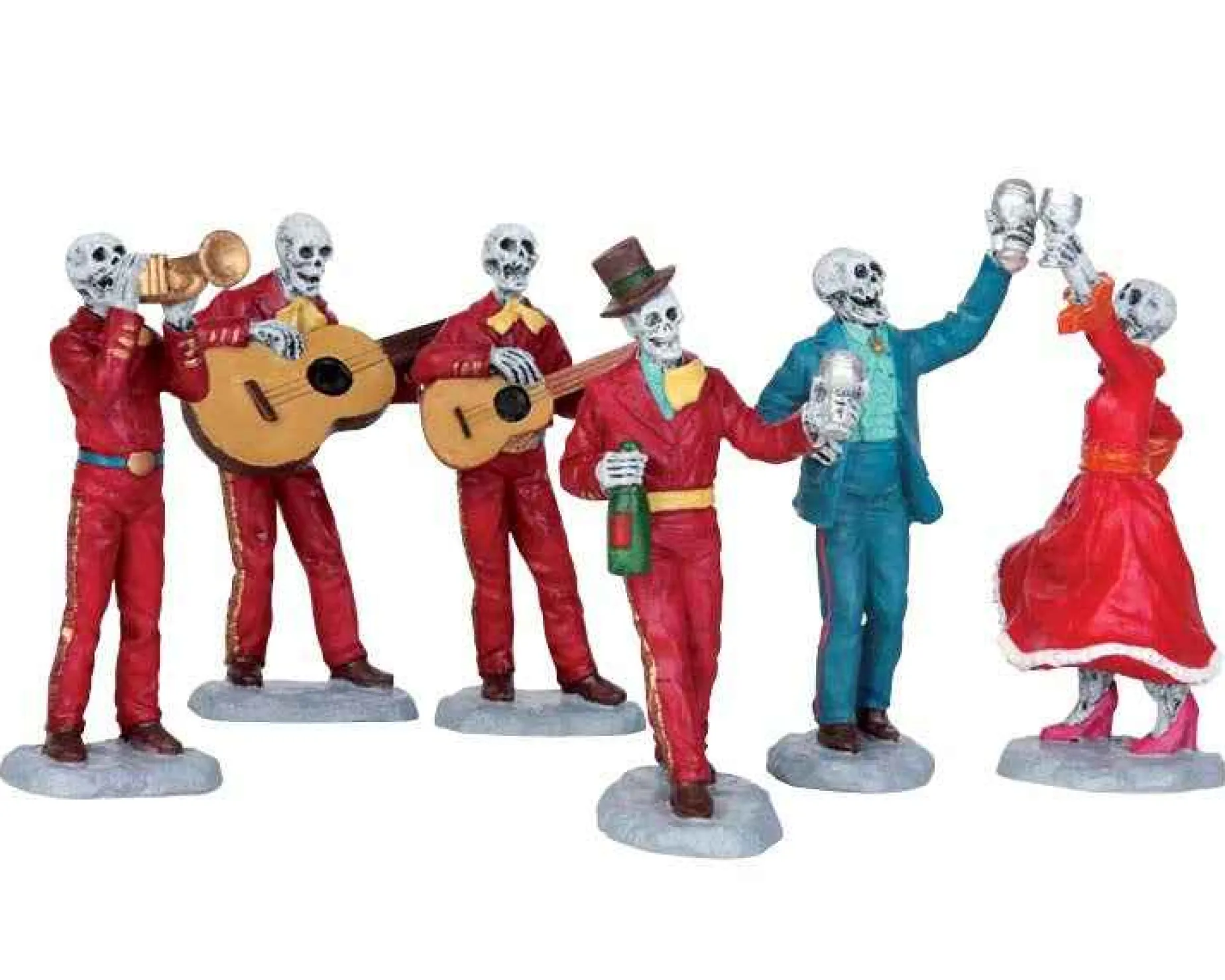 Lemax Village Collection Halloween Villages* Fiesta De Los Muertos, Set Of 6 #52309