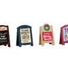 Lemax Village Collection Accessories* Village Signs, Set Of 4 #64071