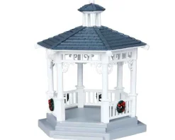 Lemax Village Collection Accessories* Plastic Gazebo With Decorations Table Accent #04160