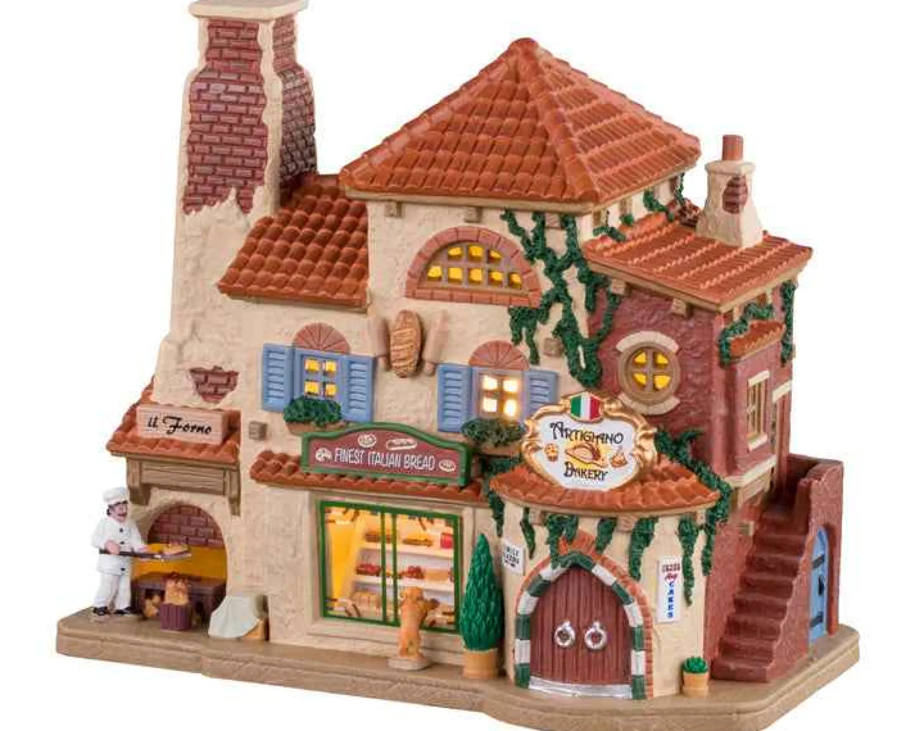 Lemax Village Collection Lighted Buildings* Artigiano Bakery #05648
