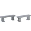 Lemax Village Collection Accessories* Plaza Bench, Set Of 2 #74236
