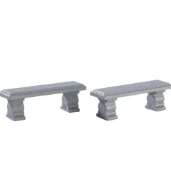 Lemax Village Collection Accessories* Plaza Bench, Set Of 2 #74236