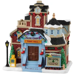 Lemax Village Collection Lighted Buildings* Park Grove Town Hall #35045
