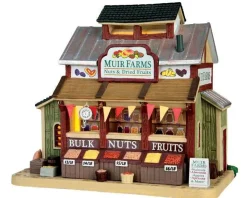 Lemax Village Collection Lighted Buildings* Muir Farms Nuts & Dried Fruits #65127