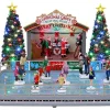 Lemax Village Collection Animated* Christmas Grove Skating Rink, With 4.5V Adaptor #14870