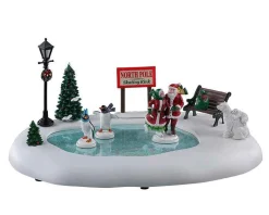 Lemax Village Collection Accessories* North Pole Skating Rink, B/O Table Accent #14837
