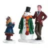 Lemax Village Collection Figurines* Dad's Snowman, Set Of 2 #82585