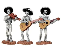 Lemax Village Collection Halloween Villages* Skeleton Mariachi Band, Set Of 3 #12884