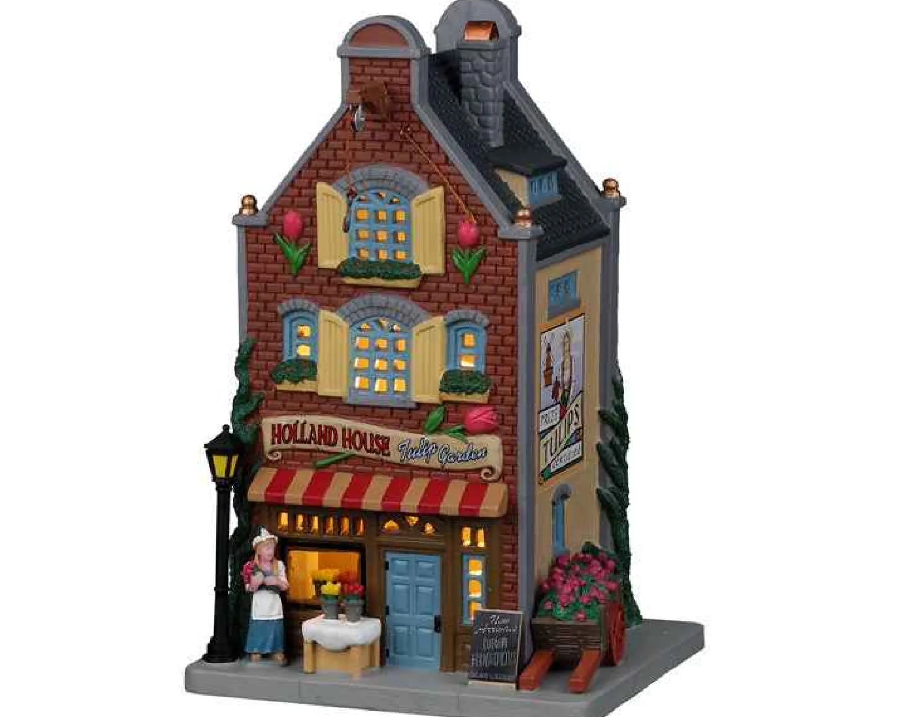 Lemax Village Collection Lighted Buildings* Holland House - Tulip Garden #25897