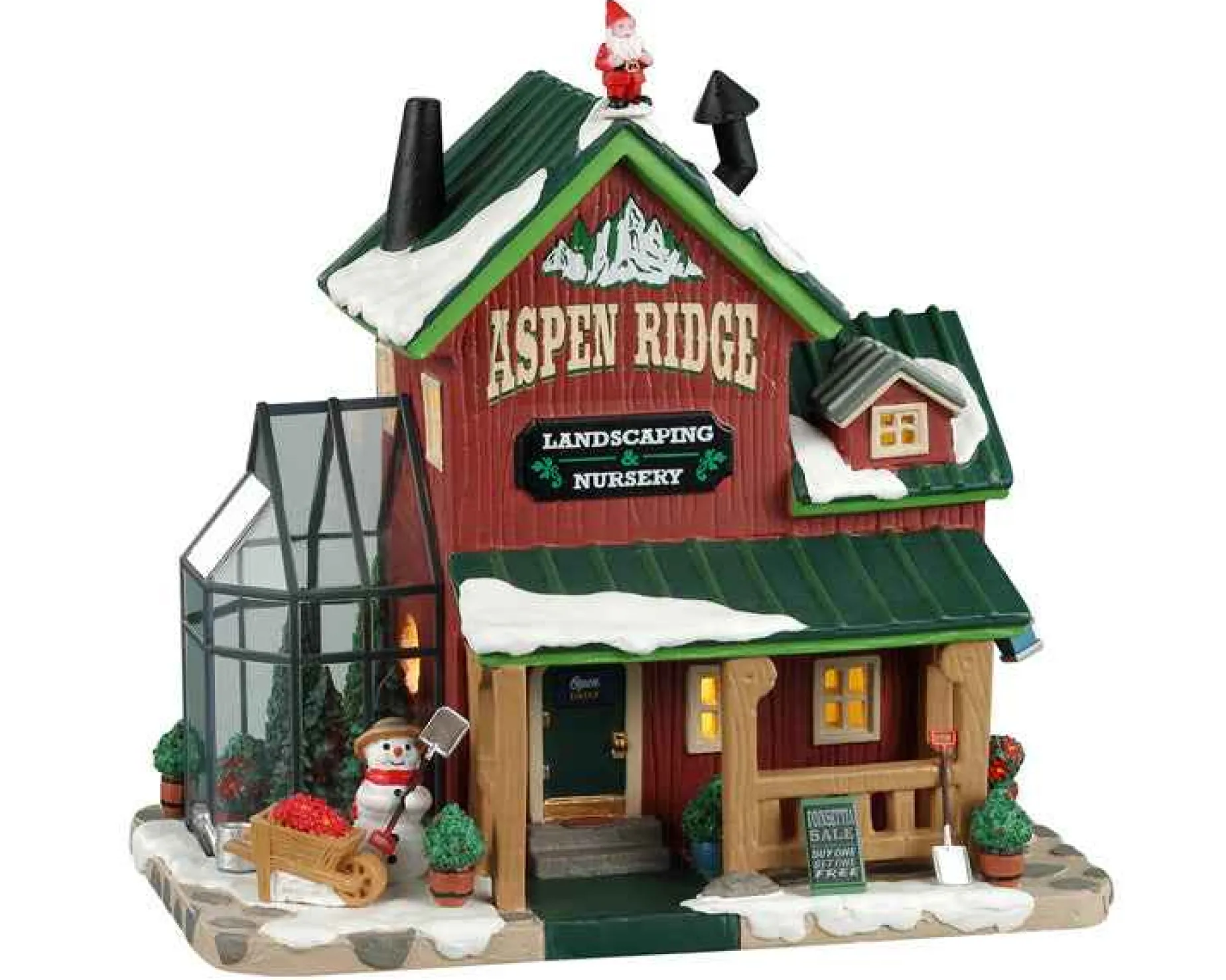 Lemax Village Collection Lighted Buildings* Aspen Ridge Landscaping & Nursery #25903