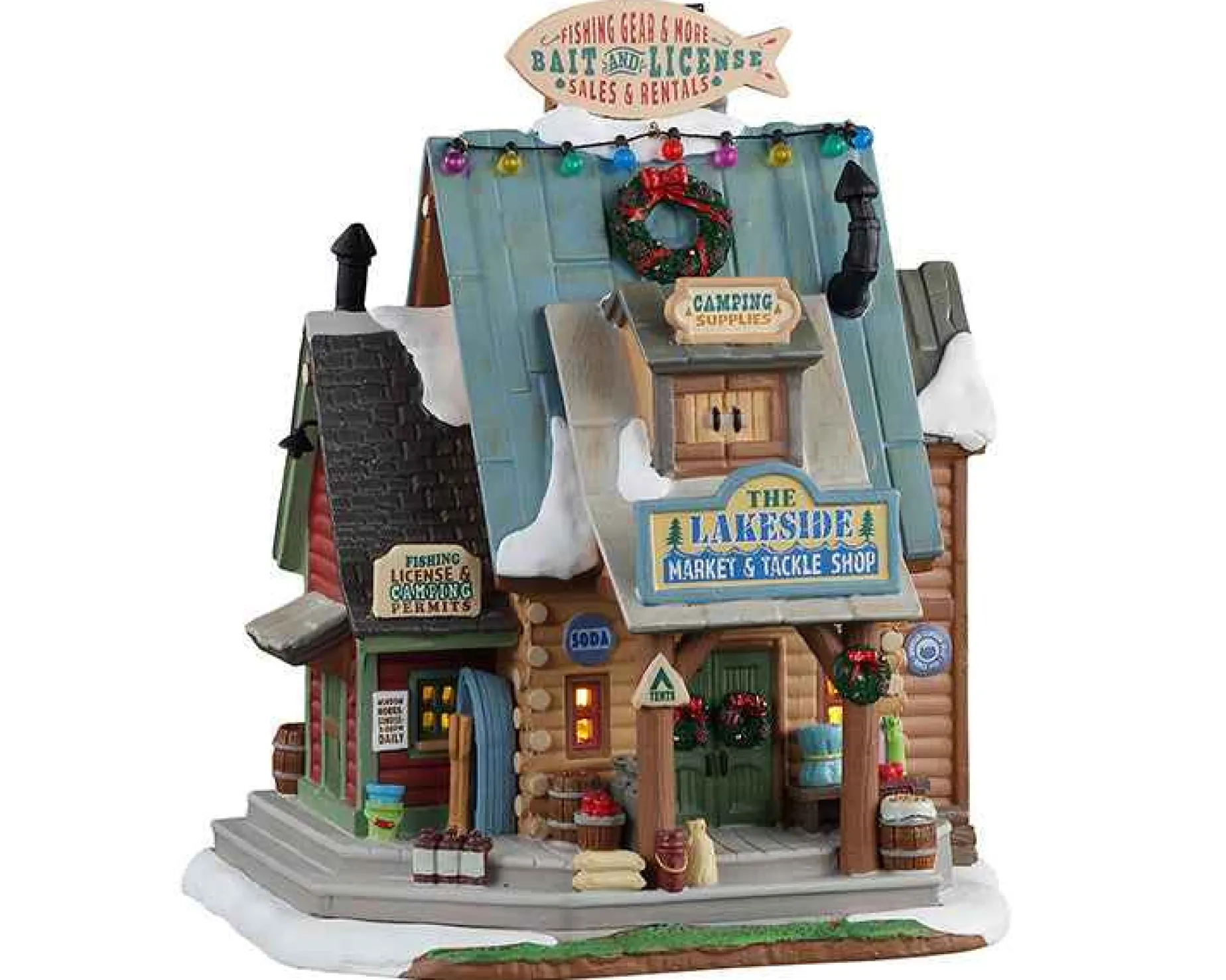 Lemax Village Collection Lighted Buildings* The Lakeside Market & Tackle Shop #15746