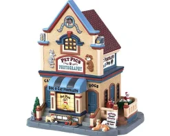 Lemax Village Collection Lighted Buildings* Pet Pics Photography #85391