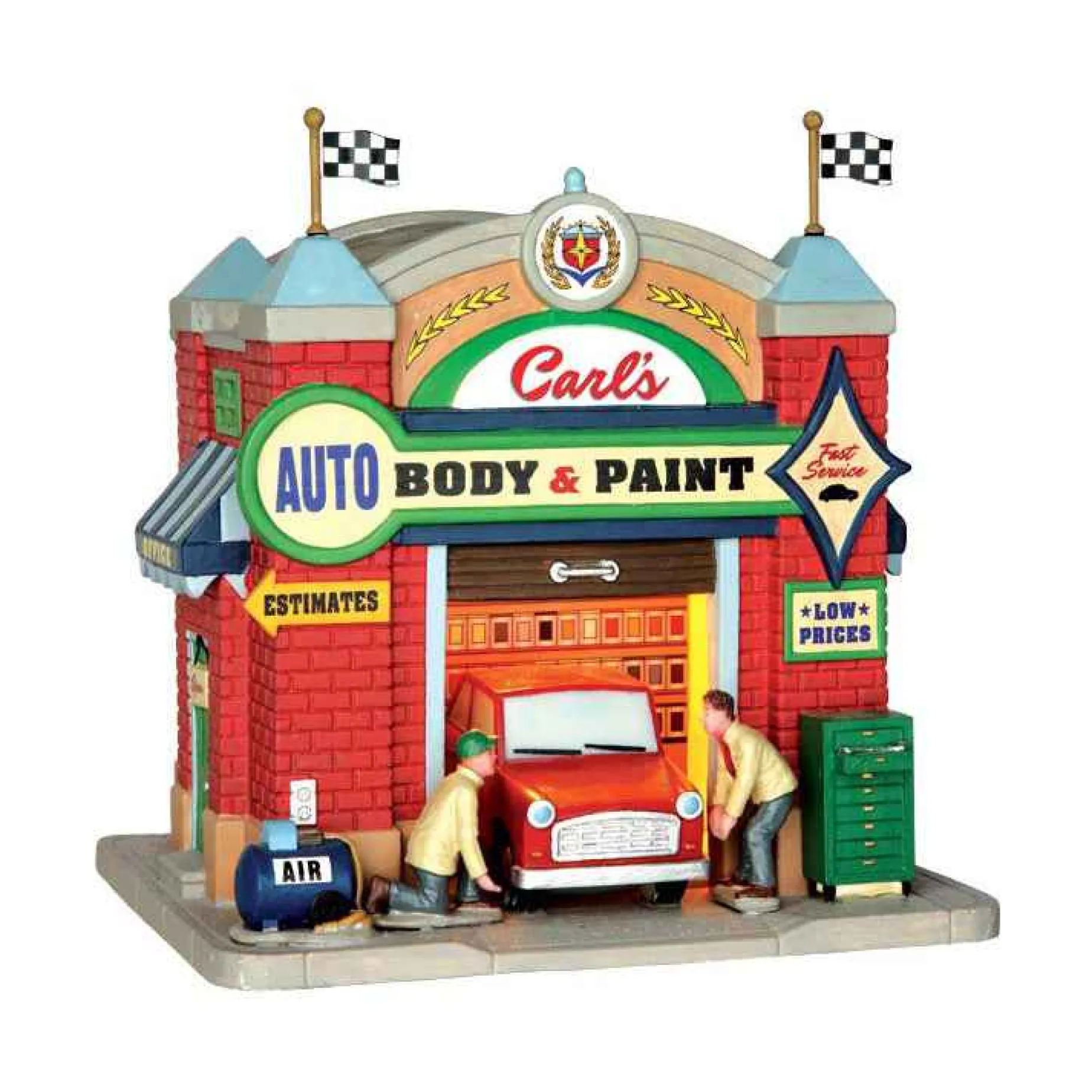 Lemax Village Collection Lighted Buildings* Carl's Auto Body & Paint #65119