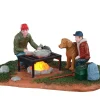 Lemax Village Collection Lighted Accessories* Fish Fry With Dad, B/O #04729