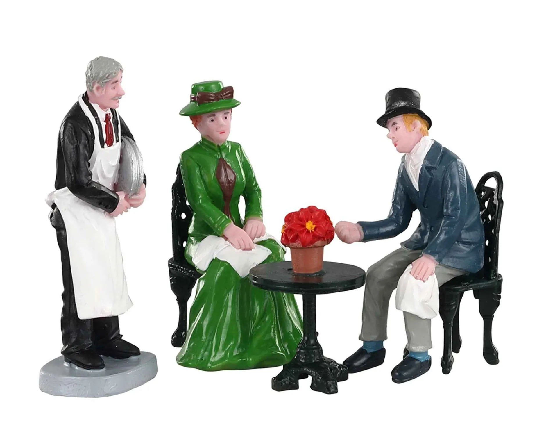 Lemax Village Collection Figurines* Cafe Society, Set Of 4 #02925