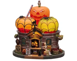 Lemax Village Collection Halloween Villages* The Bad Apple Shop, Battery Operated #15728