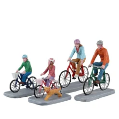 Lemax Village Collection New For 2023* Family Bike Ride, Set Of 4 #32220