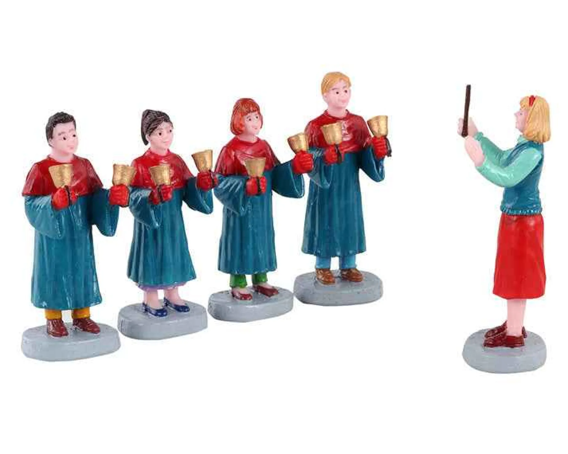 Lemax Village Collection Figurines* Handbell Choir, Set Of 5 Figurines #12020