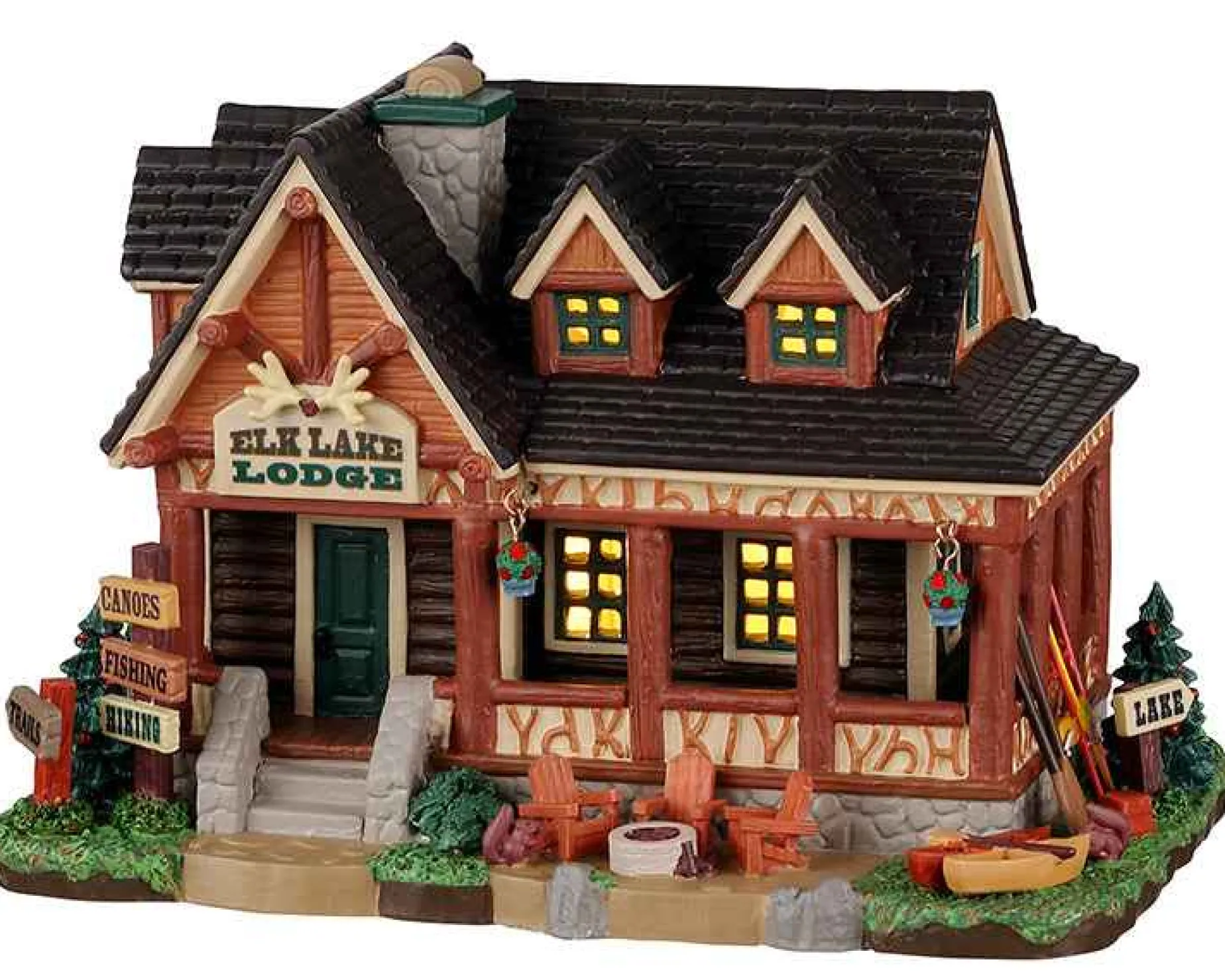 Lemax Village Collection Lighted Buildings* Elk Lake Lodge #25905