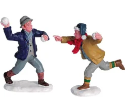 Lemax Village Collection Figurines* Snowball Fun, Set Of 2 Figurines #62308