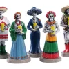 Lemax Village Collection Halloween Villages* Dia De Los Muertos Vigil, Set Of 5 Figurines #92729