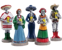 Lemax Village Collection Halloween Villages* Dia De Los Muertos Vigil, Set Of 5 Figurines #92729